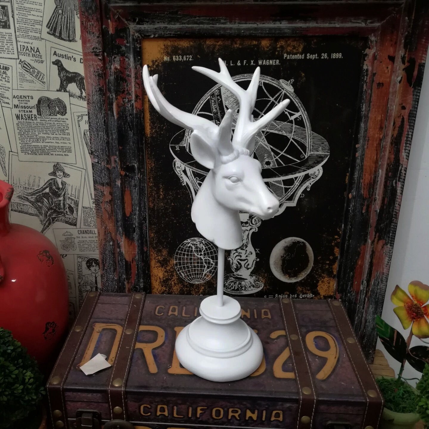 Vintage Deer Head, Home decoration