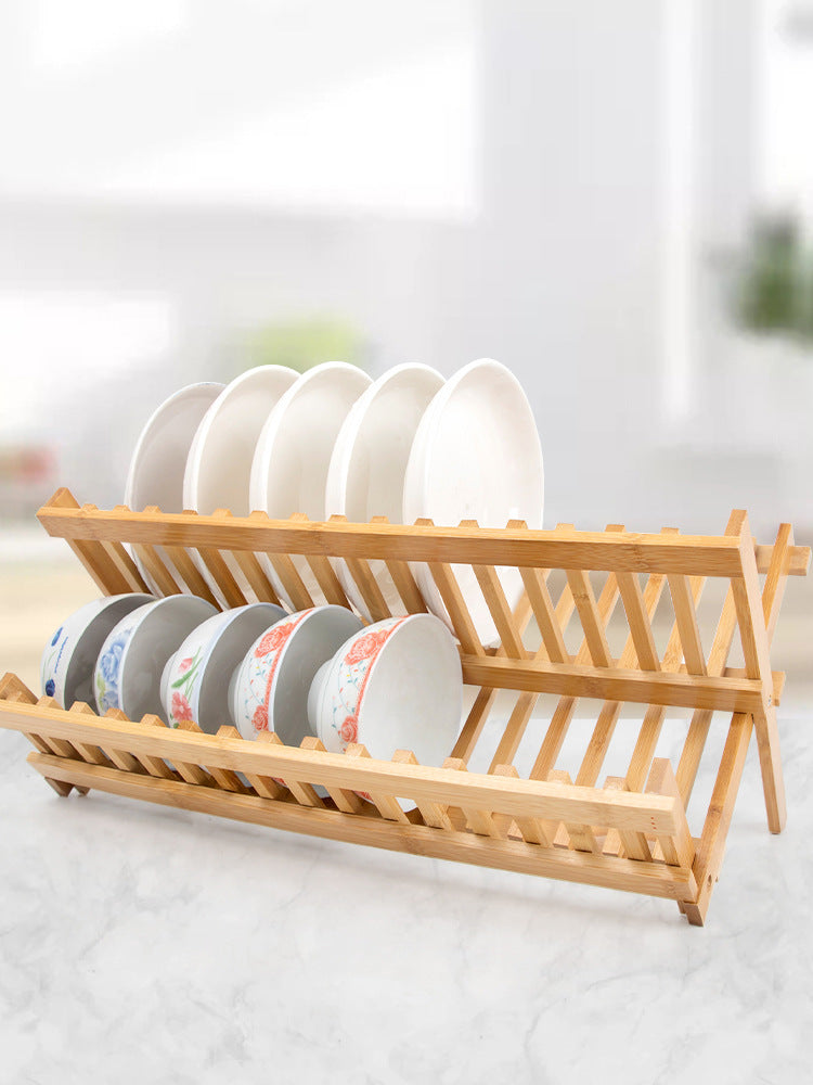 16 bamboo  lattice bowl rack household kitchenware