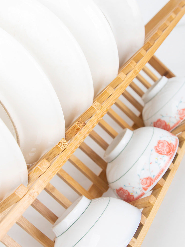 16 bamboo  lattice bowl rack household kitchenware