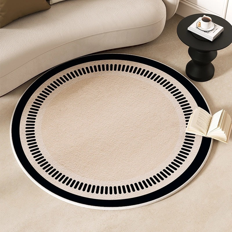 Cashmere-like Round Rug Decoration Entrance Mat
