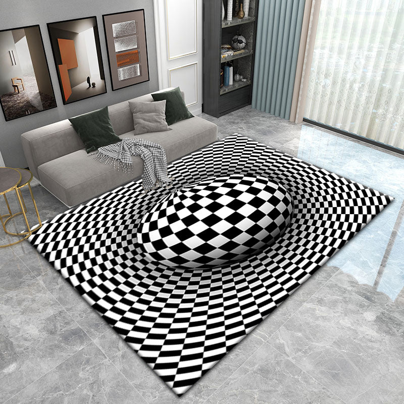 Visual Living Room 3D Vortex Vertigo  Carpet