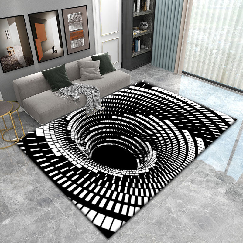 Visual Living Room 3D Vortex Vertigo  Carpet