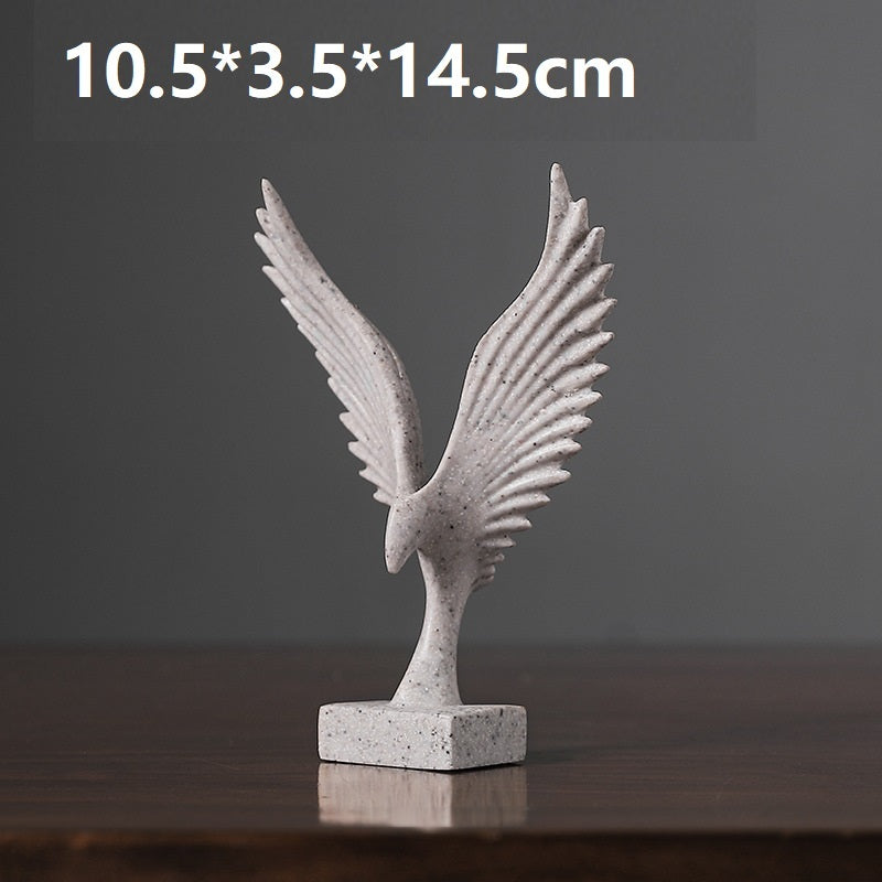 Cute Mini Dapeng Wings Exhibition Resin Craft Decoration