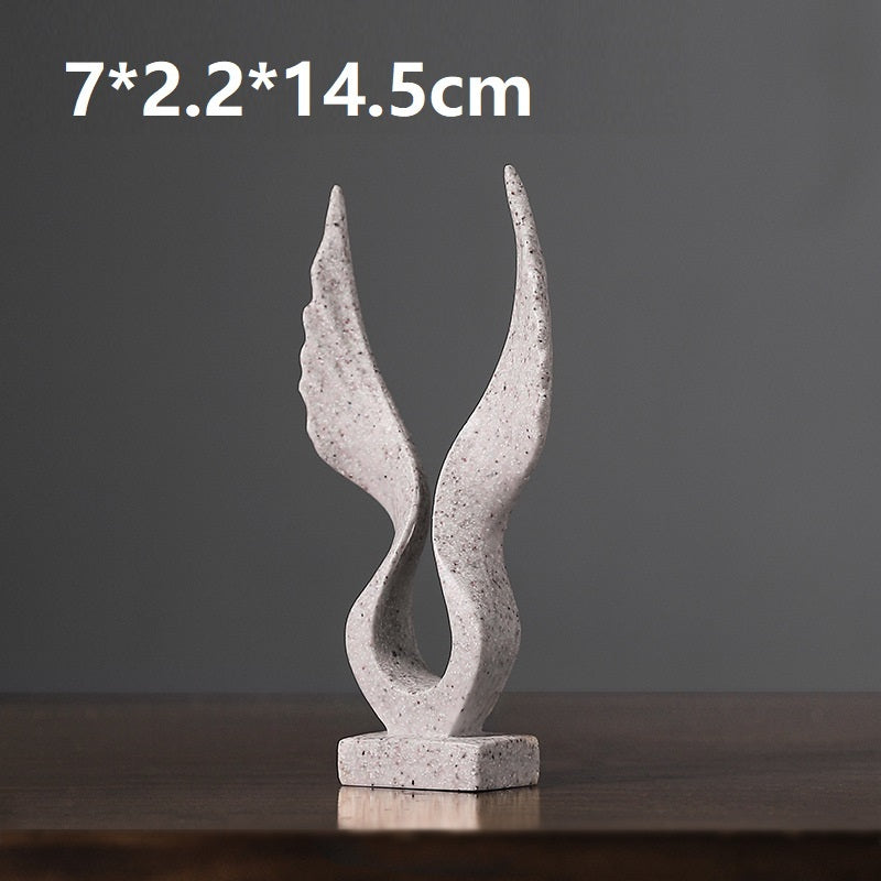 Cute Mini Dapeng Wings Exhibition Resin Craft Decoration