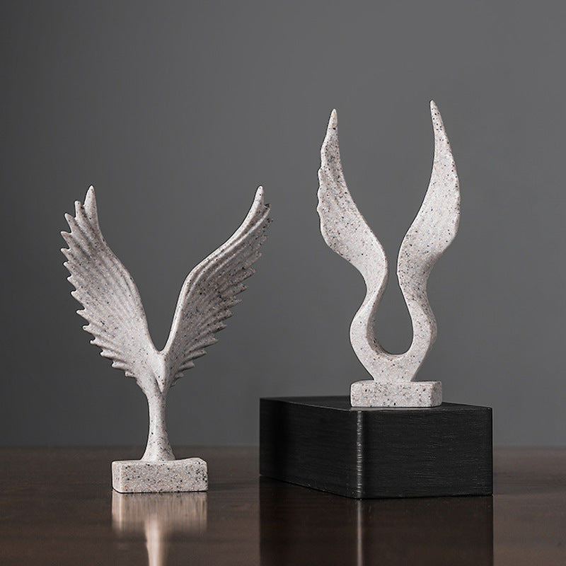 Cute Mini Dapeng Wings Exhibition Resin Craft Decoration