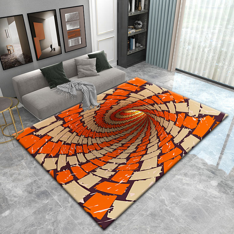 Visual Living Room 3D Vortex Vertigo  Carpet