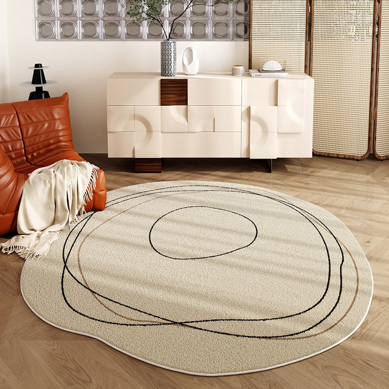 Simple rounded Living Room Carpet Bedroom Room