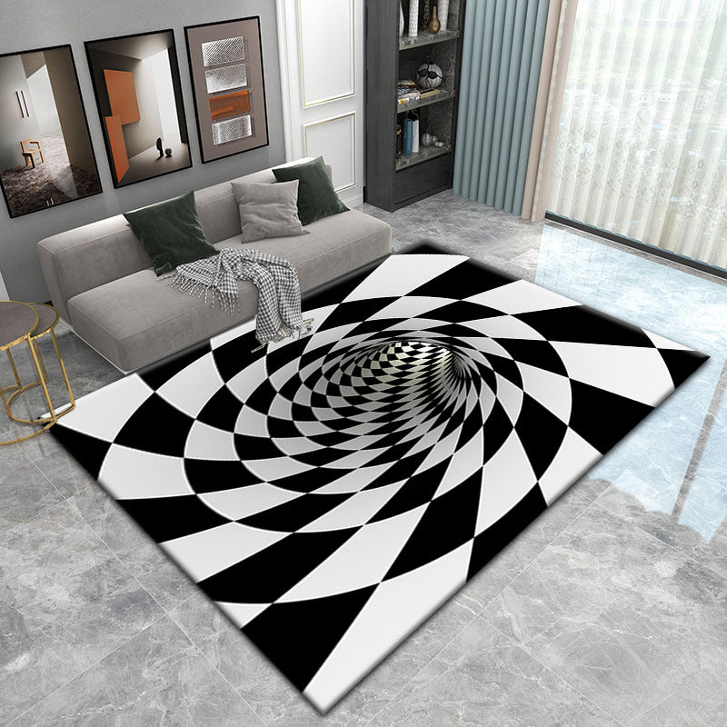 Visual Living Room 3D Vortex Vertigo  Carpet