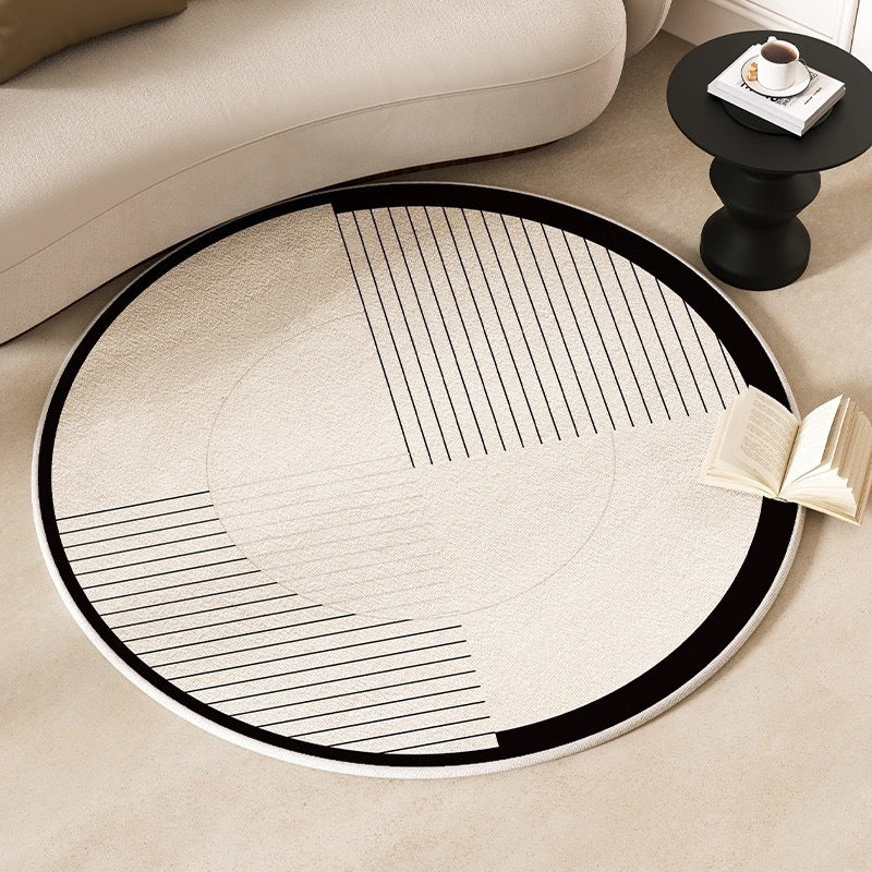 Cashmere-like Round Rug Decoration Entrance Mat