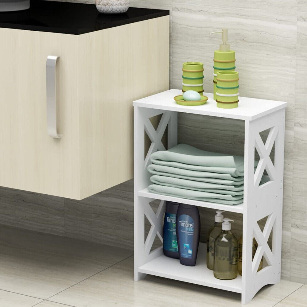 56cm hight White Drawer Cabinet Small Side End Table Nightstand Storage Shelf Bedside Table