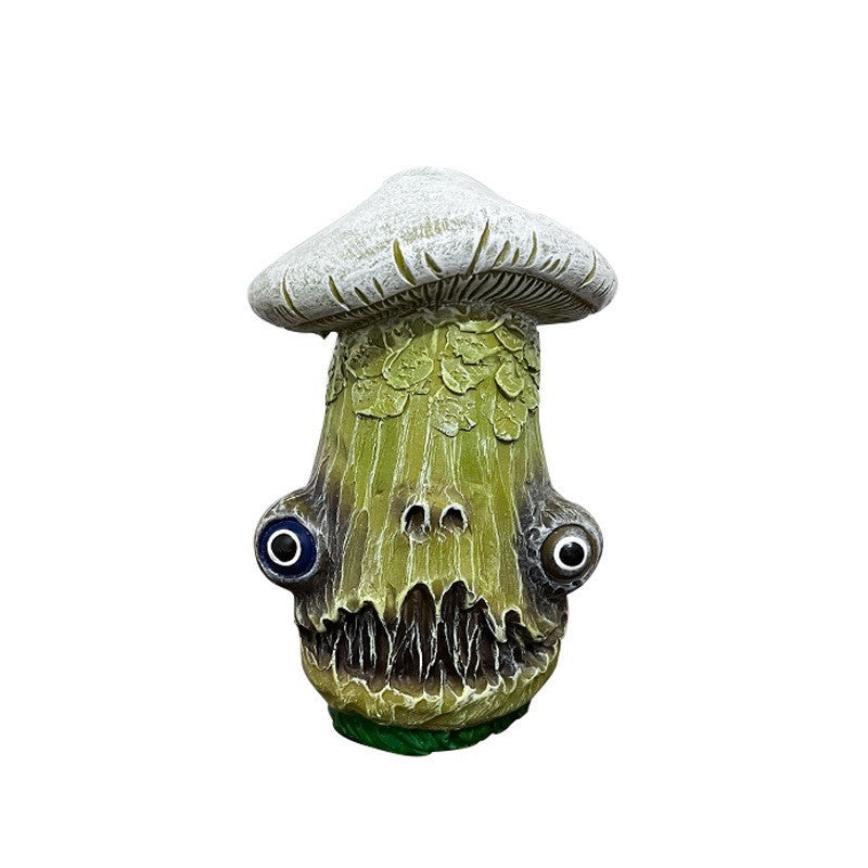 Halloween Mushroom Sculpture Resin Craft Ornament