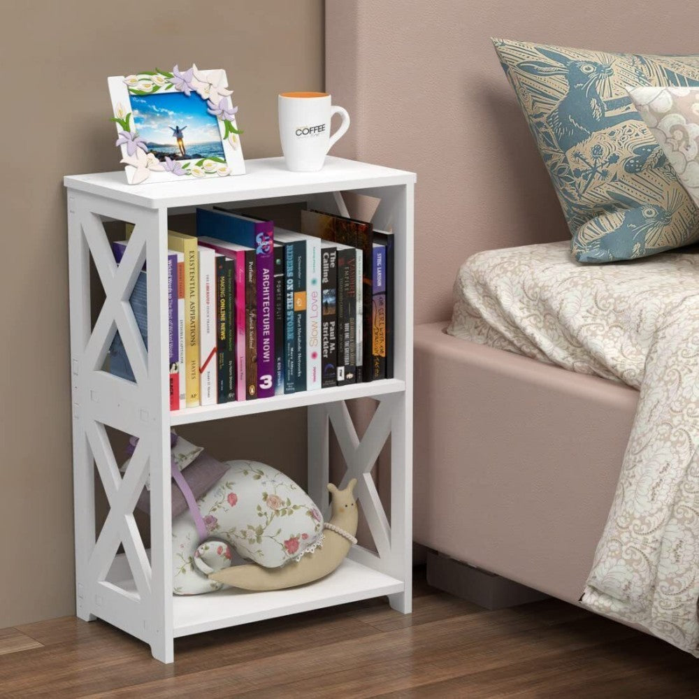 56cm hight White Drawer Cabinet Small Side End Table Nightstand Storage Shelf Bedside Table