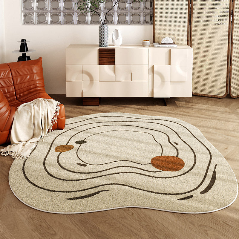 Simple rounded Living Room Carpet Bedroom Room