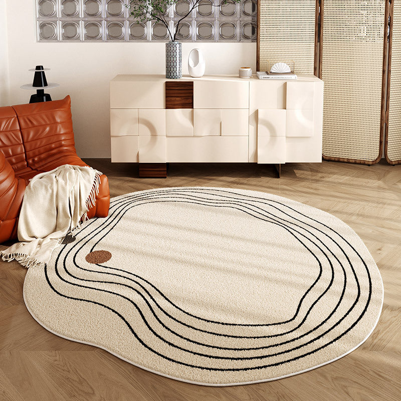 Simple rounded Living Room Carpet Bedroom Room