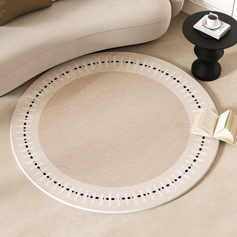 Cashmere-like Round Rug Decoration Entrance Mat