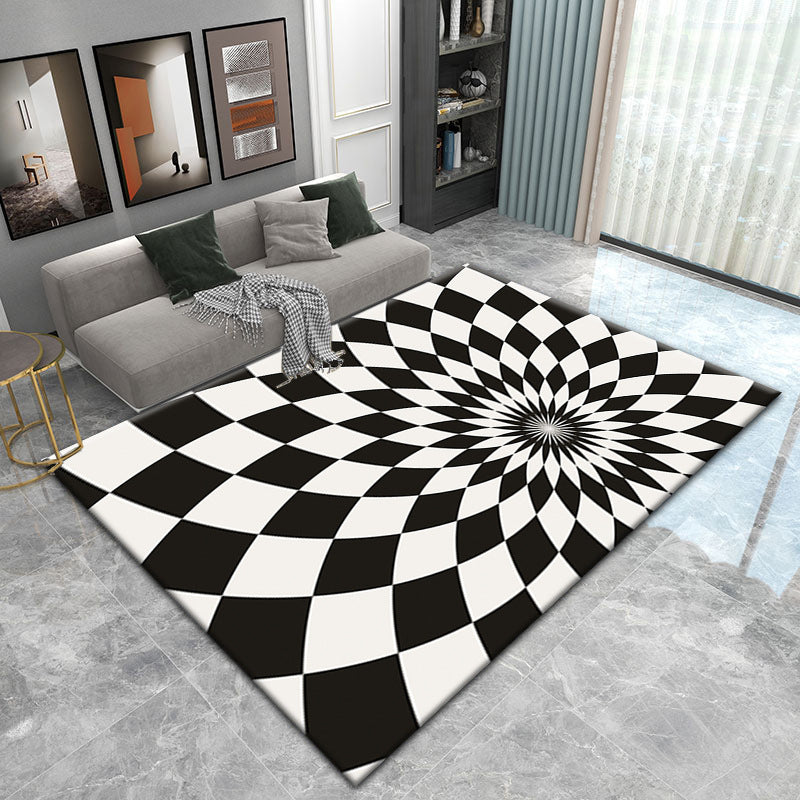 Visual Living Room 3D Vortex Vertigo  Carpet