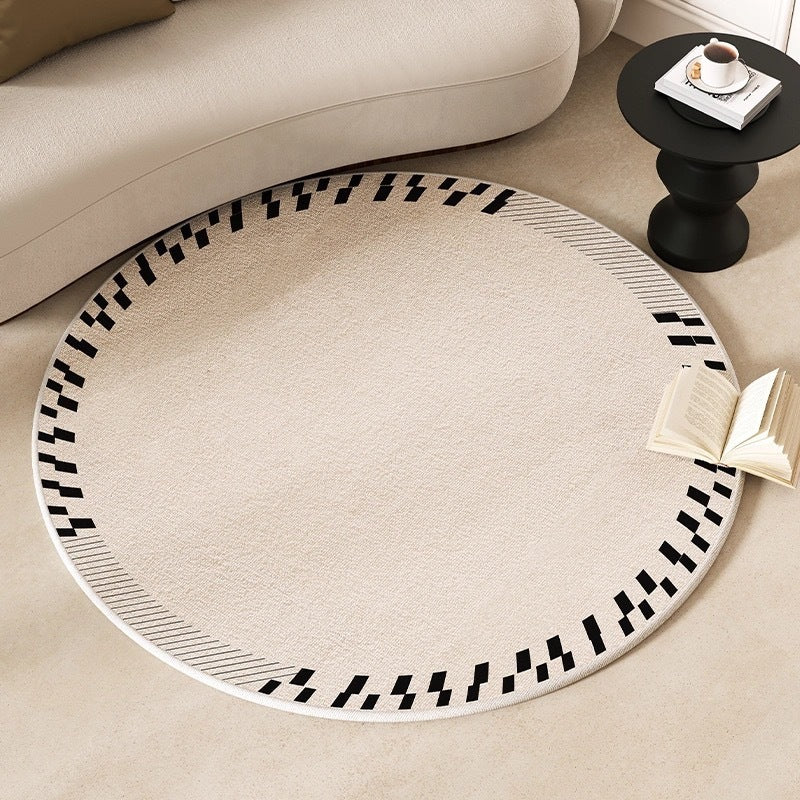 Cashmere-like Round Rug Decoration Entrance Mat