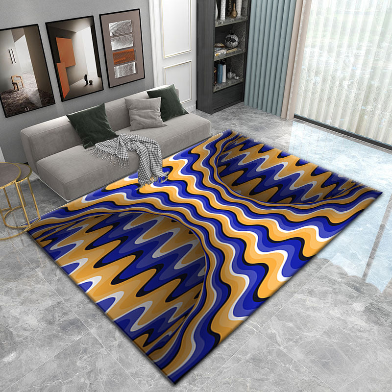 Visual Living Room 3D Vortex Vertigo  Carpet