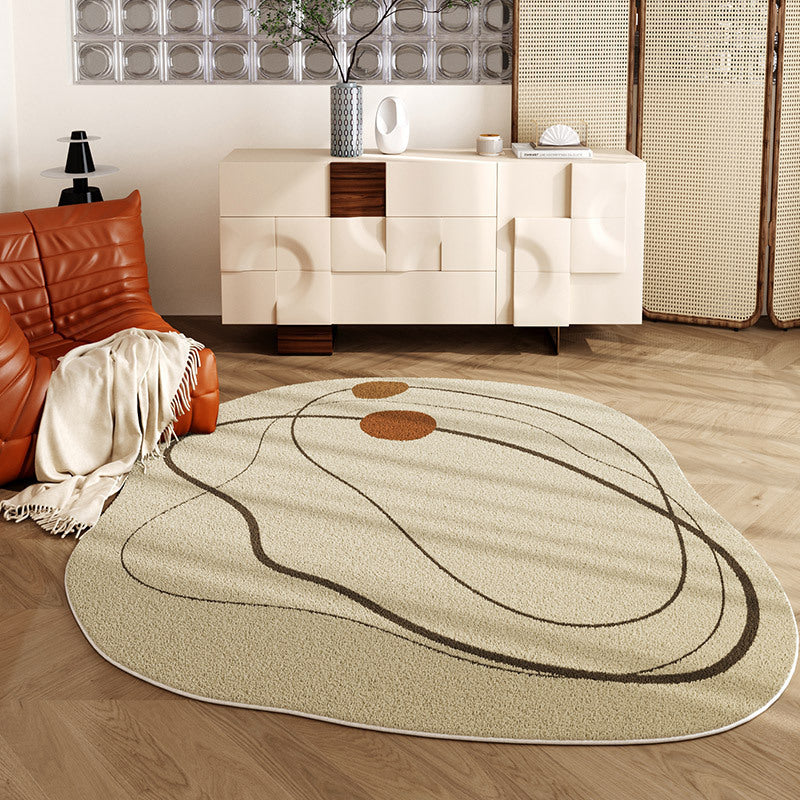 Simple rounded Living Room Carpet Bedroom Room