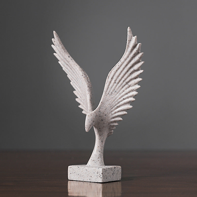 Cute Mini Dapeng Wings Exhibition Resin Craft Decoration